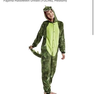 Adult Dinosaur Onesie Costume Outfit T-rex Halloween Unisex medium